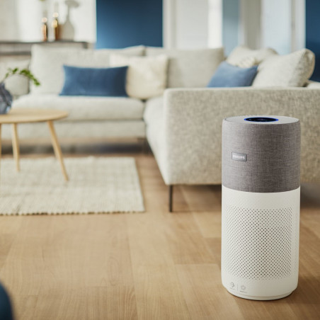 Пречиствател за въздух Philips AC3033/10, SMART, Wi-Fi, 55W, За до 135 м2, HEPA, Интелигентни сензори, Бял/сив
