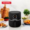 Фритюрник с горещ въздух Tefal Easy Fry Ultra EY1118, 1200W, 4.2 л, 8 програми, Таймер, 6 степени, До 200C, Черен