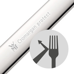 Комплект прибори за хранене WMF Virginia Protect, 30 части, Неръждаема стомана 18/10, Cromargan protect, Защита от надраскване и износване, Сребрист