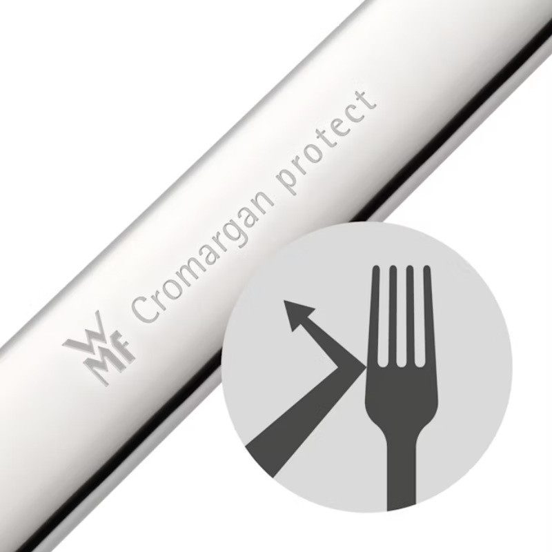 Комплект прибори WMF Merit Protect, 30 части, Cromargan protect, Защита от надраскване и износване, Неръждаема стомана 18/10, Сребрист мат