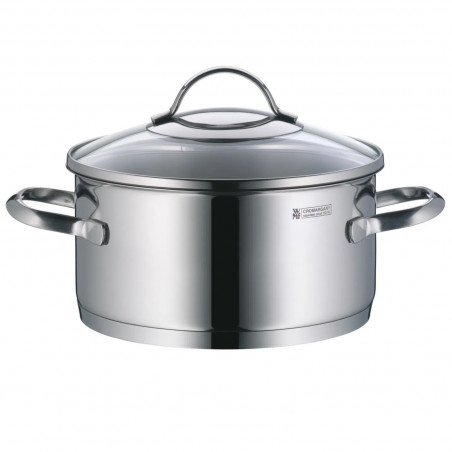 Комплект тенджери WMF Provence Plus 5, 9 части, Неръждаема стомана 18/10, Многослойно TransTherm дъно, Индукция, Сребрист