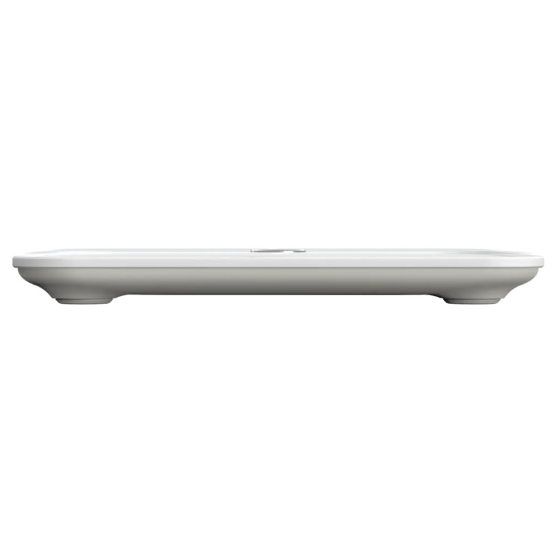 Смарт кантар AENO ABS0001S, До 180 кг, 11 профила, 15 показателя, ИТМ, LED, Закалено ITO стъкло, Бял