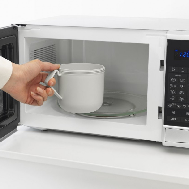 Чаша за супа с капак Brabantia Make&Take 1006295, 600+180 мл, Винтов капак, Без BPA, Сив