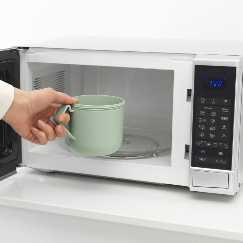 Чаша за супа с капак Brabantia Make&Take 1006294, 600+180 мл, Винтов капак, Без BPA, Зелен