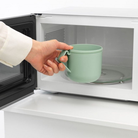 Чаша за супа с капак Brabantia Make&Take 1006294, 600+180 мл, Винтов капак, Без BPA, Зелен