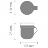 Чаша за супа с капак Brabantia Make&Take 1006294, 600+180 мл, Винтов капак, Без BPA, Зелен