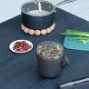 Чаша за супа с капак Brabantia Make&Take 1006293, 600+180 мл, Винтов капак, Без BPA, Тъмносив