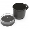 Чаша за супа с капак Brabantia Make&Take 1006293, 600+180 мл, Винтов капак, Без BPA, Тъмносив