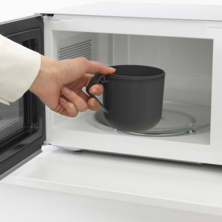 Чаша за супа с капак Brabantia Make&Take 1006293, 600+180 мл, Винтов капак, Без BPA, Тъмносив