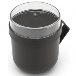 Чаша за супа с капак Brabantia Make&Take 1006293, 600+180 мл, Винтов капак, Без BPA, Тъмносив