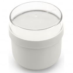 Купa за закуска Brabantia Make&Take 1006298, 500+180 мл, Винтово затваряне, Без BPA, Сив