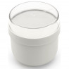 Купa за закуска Brabantia Make&Take 1006298, 500+180 мл, Винтово затваряне, Без BPA, Сив