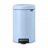 Кош за боклук с педал Brabantia NewIcon 1005532, 12 л, Плавно затваряне, Противоплъзгаща основа, Светлосин