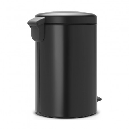 Кош за боклук с педал Brabantia NewIcon 649044, 20 л, Плавно затваряне, Противоплъзгаща основа, Черен