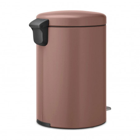 Кош за боклук с педал Brabantia NewIcon 1008849, 20 л, Плавно затваряне, Противоплъзгаща основа, Сатенено покритие, Кафяв