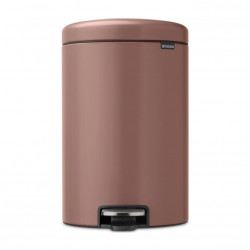 Кош за боклук с педал Brabantia NewIcon 1008849, 20 л, Плавно затваряне, Противоплъзгаща основа, Сатенено покритие, Кафяв