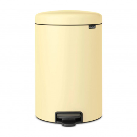 Кош за боклук с педал Brabantia NewIcon 649044, 20 л, Плавно затваряне, Противоплъзгаща основа, Жълт