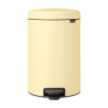 Кош за боклук с педал Brabantia NewIcon 649044, 20 л, Плавно затваряне, Противоплъзгаща основа, Жълт