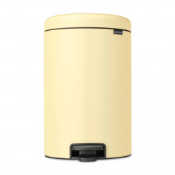 Кош за боклук с педал Brabantia NewIcon 649044, 20 л, Плавно затваряне, Противоплъзгаща основа, Жълт