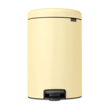 Кош за боклук с педал Brabantia NewIcon 649044, 20 л, Плавно затваряне, Противоплъзгаща основа, Жълт
