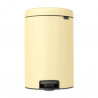 Кош за боклук с педал Brabantia NewIcon 649044, 20 л, Плавно затваряне, Противоплъзгаща основа, Жълт