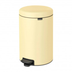 Кош за боклук с педал Brabantia NewIcon 649044, 20 л, Плавно затваряне, Противоплъзгаща основа, Жълт