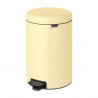 Кош за боклук с педал Brabantia NewIcon 649044, 20 л, Плавно затваряне, Противоплъзгаща основа, Жълт