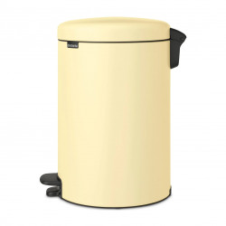 Кош за боклук с педал Brabantia NewIcon 649044, 20 л, Плавно затваряне, Противоплъзгаща основа, Жълт