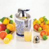 Цитрус преса Ariete Capri JUICER 0413/0C, 85W, Метално тяло, Безшумна работа, 2 приставки, Бял/син