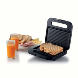 Тостер за сандвичи Ariete BREAKFAST 1971/00, 750W, Незалепващо покритие, Светлинен индикатор, Тъмносив