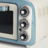 Електрическа фурна Ariete VINTAGE 0979/05, 1380 W, 18 л, 3 режима, До 230C, Двойно термо стъкло, Таймер 60 мин, Бял/Светлосин