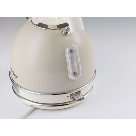Електрическа кана/чайник Ariete VINTAGE 2877/03, 2000W, 1.7 л, Стоманен корпус, Студена повърхност, 360 основа, Бежов