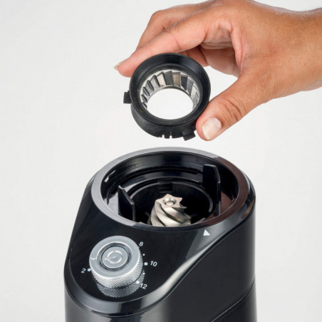 Електрическа кафемелачка Ariete COFFEE GRINDER 3023/00, 200W, 200 g, 14 нива на смилане, 2-12 чаши, Черен
