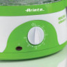 Уред за готвене на пара Ariete HEALTHY STEAM 0911/01, 800W, 9 л, 3 кошници, Таймер, Външно пълнене, Бял/зелен