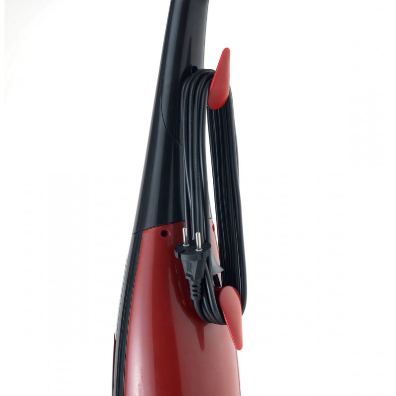 Вертикална прахосмукачка Ariete EVOLUTION 2772/40, 600W, 0.8 л, Регулируема мощност, Енергоспестяваща технология, Черен/червен