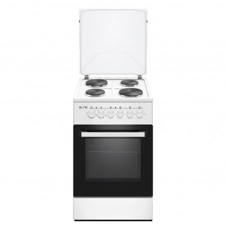 Готварска печка ELITE FSEC-0516W, 1500W, Вентилатор, Двойна стъклена врата, Бял