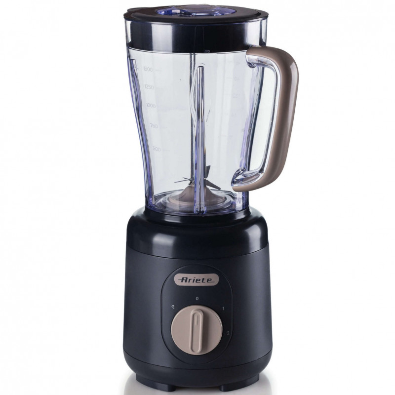 Блендер Ariete BREAKFAST 0576/03, 500W, 1.5 л, 2 скорости+пулс, 4 стоманени остриета, Черен