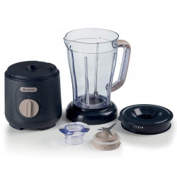 Блендер Ariete BREAKFAST 0576/03, 500W, 1.5 л, 2 скорости+пулс, 4 стоманени остриета, Черен