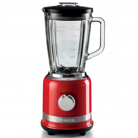Блендер MODERNA 0585/00, 1000W, 4 ножа, 1.5 л, 4 скорости+пулс, Стъклена кана, Червен