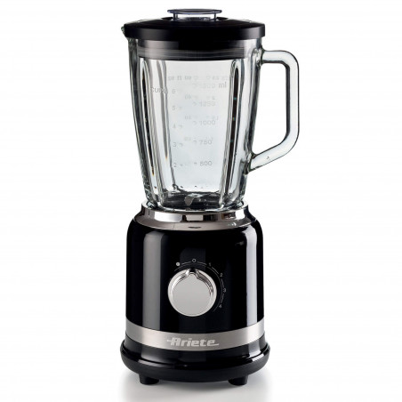 Блендер MODERNA 0585/02, 1000W, 4 ножа, 1.5 л, 4 скорости+пулс, Стъклена кана, Черен