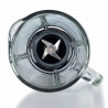 Блендер MODERNA 0585/02, 1000W, 4 ножа, 1.5 л, 4 скорости+пулс, Стъклена кана, Черен
