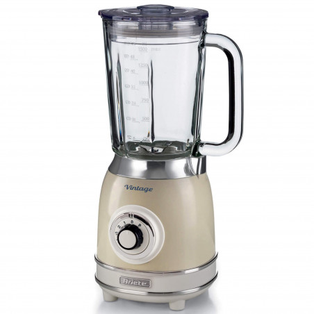 Блендер Ariete VINTAGE 2.0 0583/03, 1000W, 1.5 л, 4 ножа, 4 скорости+импулси, Трошене на лед, Бежов