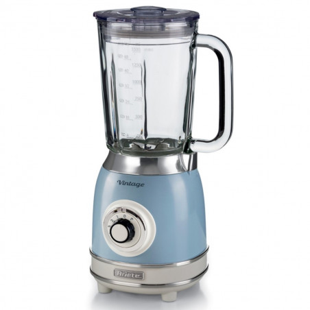Блендер Ariete VINTAGE 2.0 0583/05, 1000W, 1.5 л, 4 ножа, 4 скорости+импулси, Трошене на лед, Син
