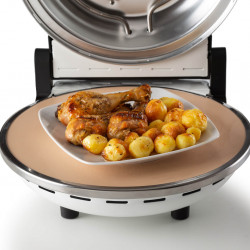 Електрическа фурна за пица Ariete "Пица за 4 минути" 0918/00, 1200W, 32 см, До 400C, 5 нива, Каменна плоча, Незалепващо покритие, Бял