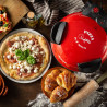 Електрическа фурна за пица Ariete "Пица за 4 минути" 0909/10, 1200W, 32 см, До 400C, 5 нива, Каменна плоча, Незалепващо покритие, Червен