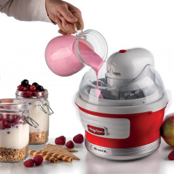Машина за сладолед Ariete PARTY TIME 0643/00, 12W, 1.5 л, 30 мин, Подвижна купа, Червен