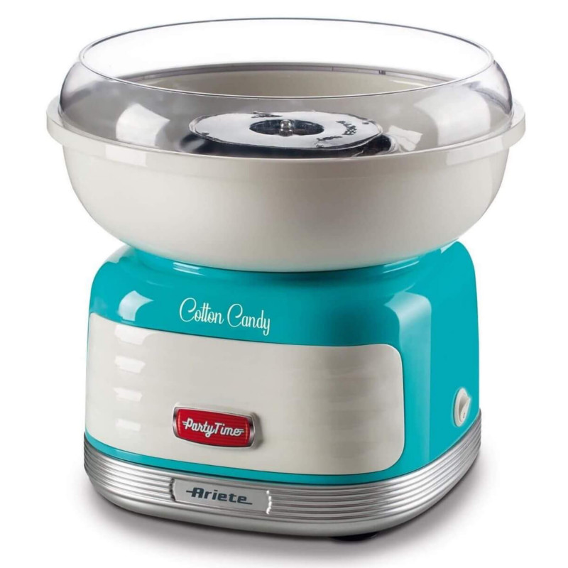 Машина за захарен памук Ariete COTTON CANDY PARTY TIME 2973/01, 450W, Вграден дозатр, Тюркоаз