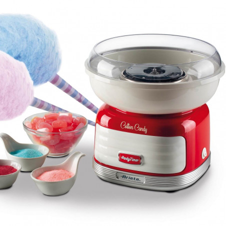 Машина за захарен памук Ariete COTTON CANDY PARTY TIME 2973/00, 450W, Вграден дозатр, Червен