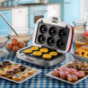 Уред за донати, мъфини и сандвичи 3в1 Ariete PARTY TIME 1972/00, 700W, 3 сменяеми плочи, Индикатори, Червен