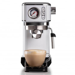 Кафемашина Ariete ESPRESSO SLIM MODERNA 1381/14, 1300W, 15 bar, 1.1 л, Мляно и ESE, Бял